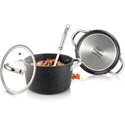 Кастрюля с крышкой Tescoma President Stone 780335 (Black) Thumb