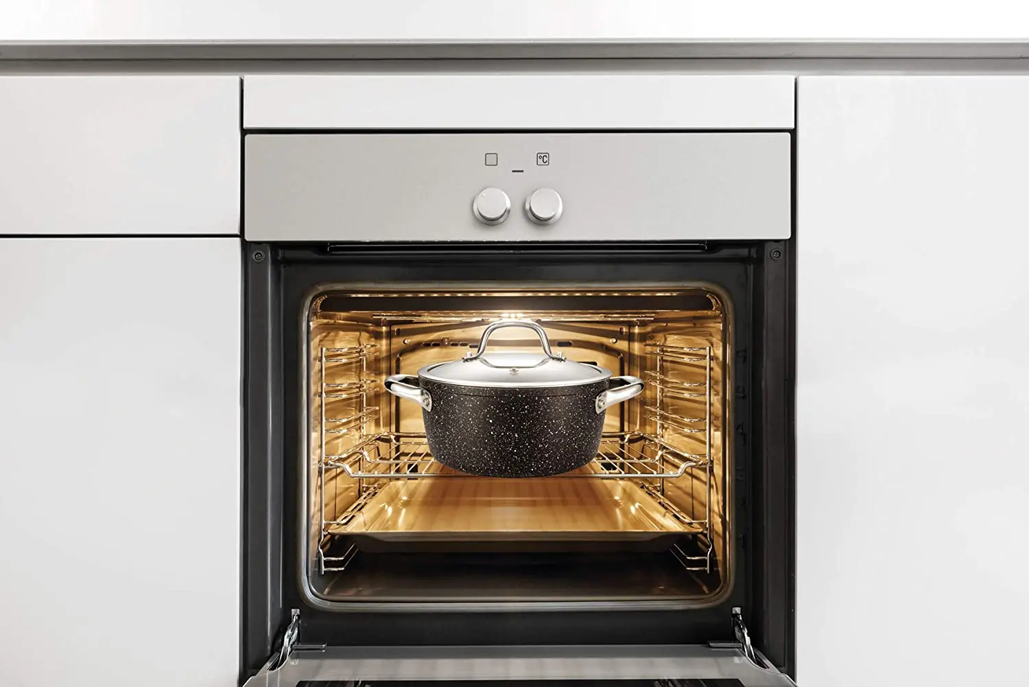 Кастрюля с крышкой Tescoma President Stone 780335 (Black)