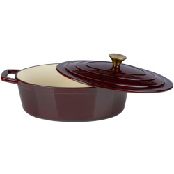 Oala cu capac Alpina Cast Iron (Burgundy) Thumb