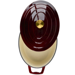 Oala cu capac Alpina Cast Iron (Burgundy) Thumb