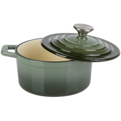 Oala cu capac Alpina Cast Iron (Green) Thumb