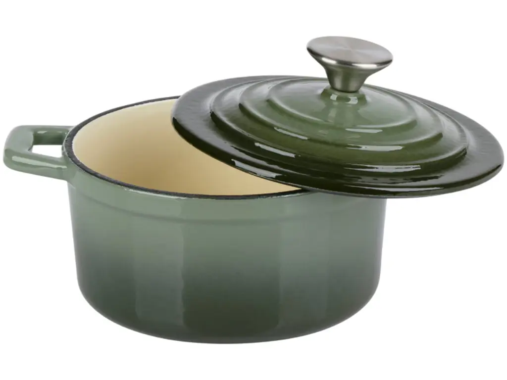 Oala cu capac Alpina Cast Iron (Green) - 2