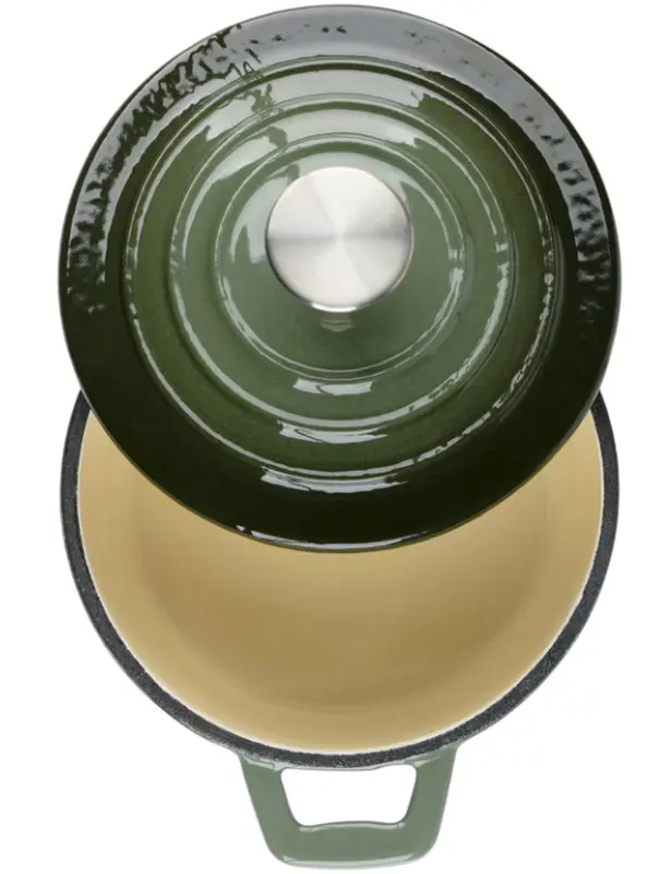 Oala cu capac Alpina Cast Iron (Green) - 3