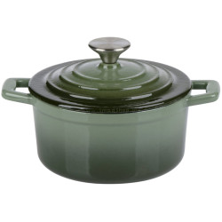 Oala cu capac Alpina Cast Iron (Green)