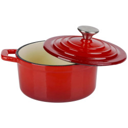 Oala cu capac Alpina Cast Iron (Red) Thumb