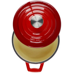 Oala cu capac Alpina Cast Iron (Red) Thumb