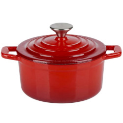 Oala cu capac Alpina Cast Iron (Red)