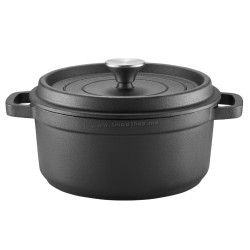 Oala cu capac Ambition Traditional (Black)