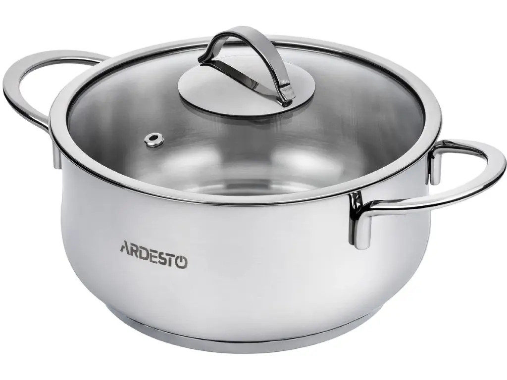 Oala cu capac Ardesto AR0730S (Silver)
