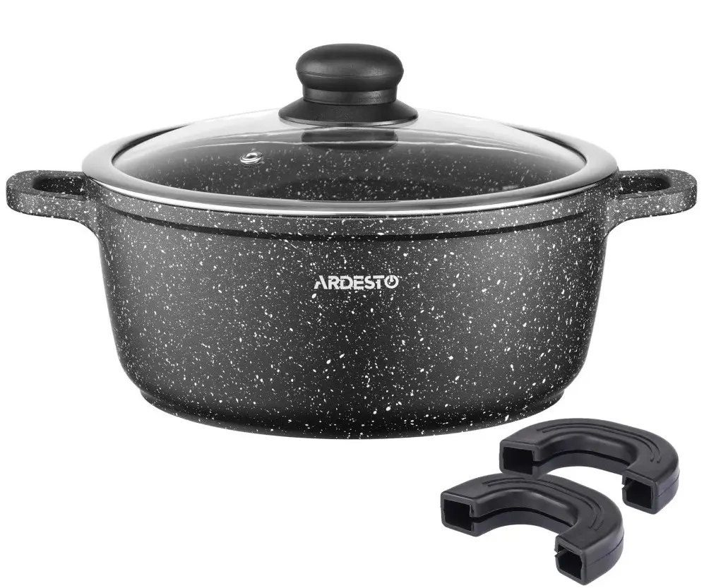 Oala cu capac Ardesto Gemini Anzio AR2430GE (Black) - 2