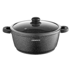 Кастрюля с крышкой Ardesto Gemini Anzio AR2454GE (Black)