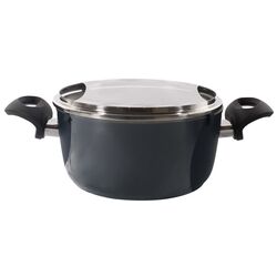 Кастрюля с крышкой Ballarini Capri Granitium 20cm (Black) Thumb