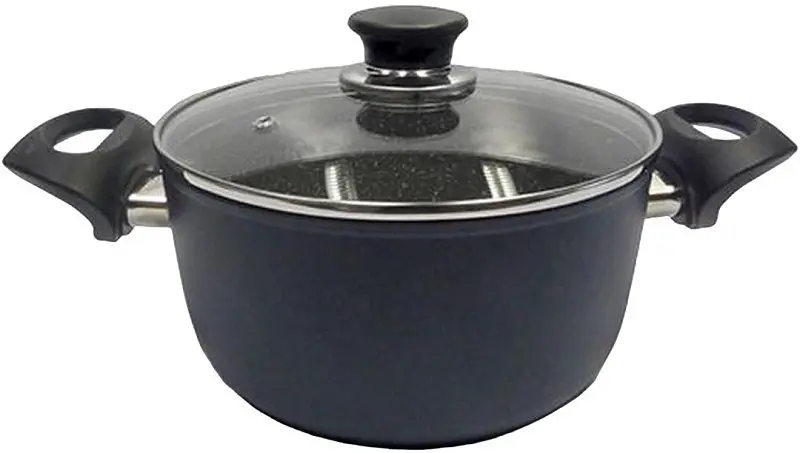 Кастрюля с крышкой Ballarini Capri Granitium 20cm (Black)