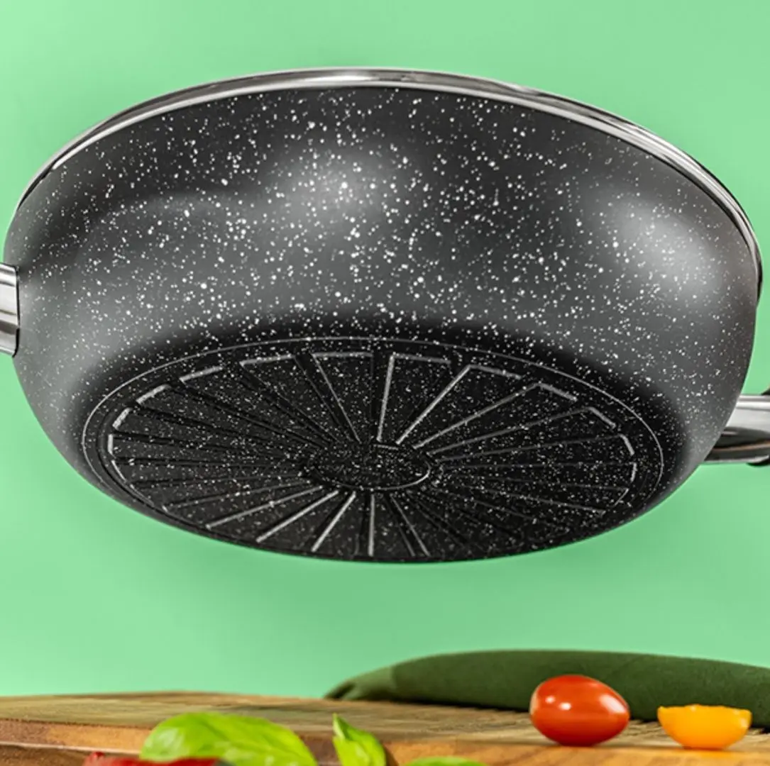 Кастрюля с крышкой Ballarini Vipiteno 4.75L (Granite)