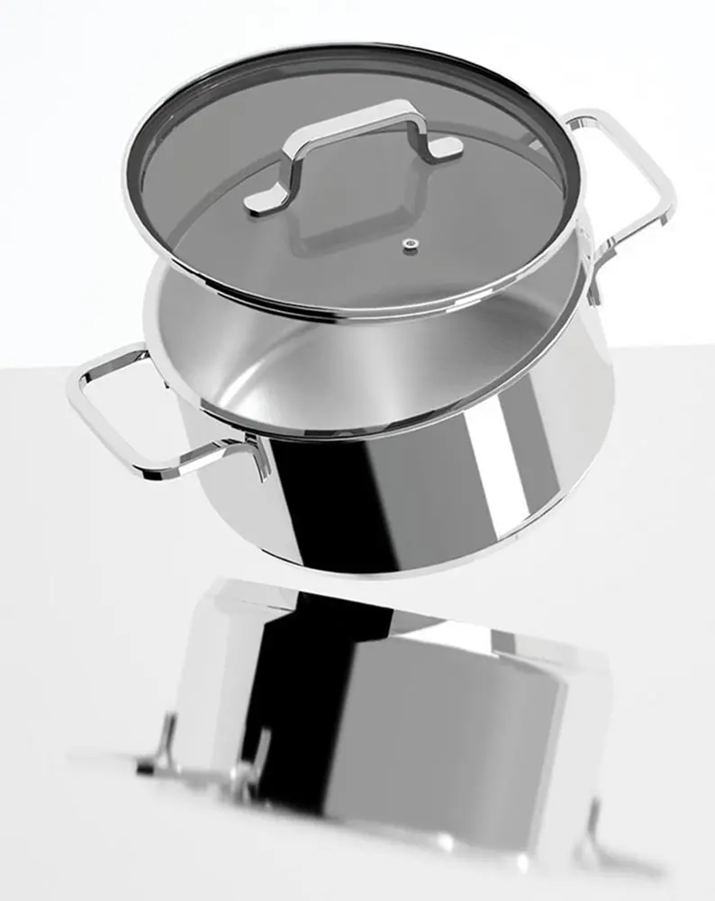 Oala cu capac Berghoff DiNA Helix 1315078 (Inox)