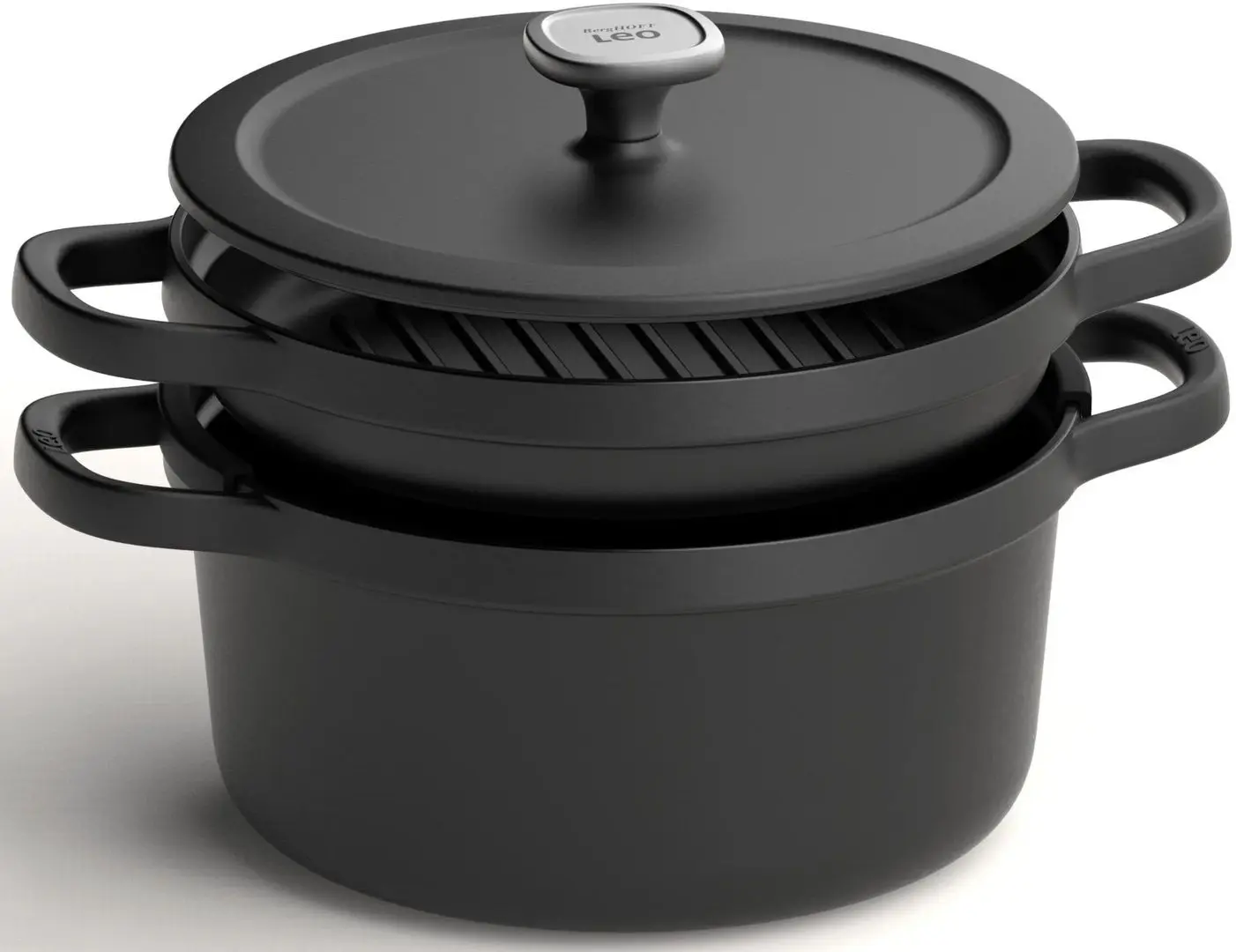 Кастрюля с крышкой Berghoff Graphite Leo 5.6L (Black)
