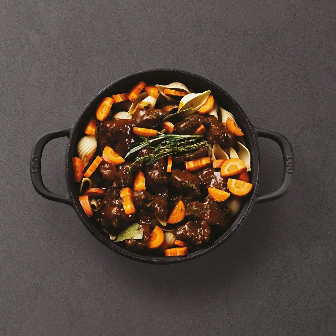 Кастрюля с крышкой Berghoff Graphite Leo 5.6L (Black)