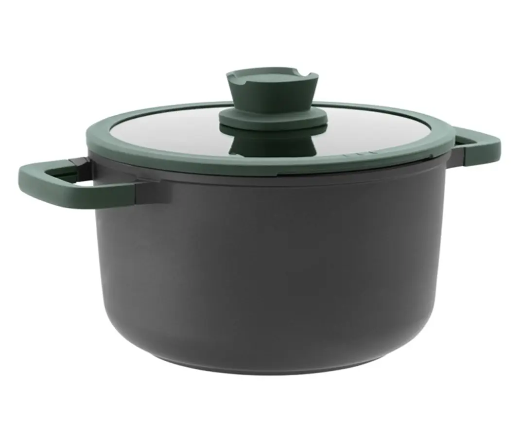 Кастрюля с крышкой Berghoff Leo Forest 3950378 (Black/Green)