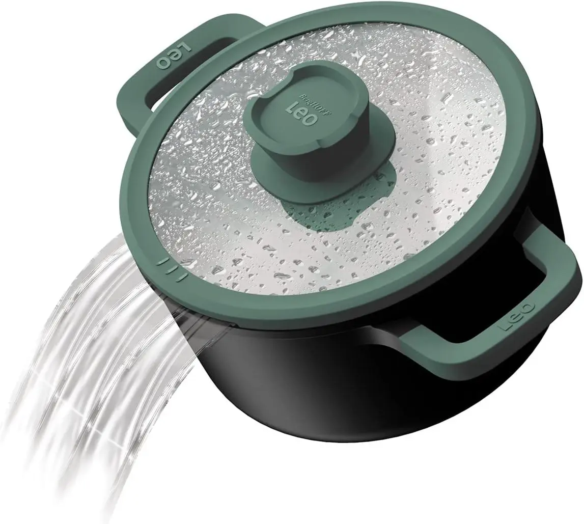 Кастрюля с крышкой Berghoff Leo Forest 3950400 (Black/Green)