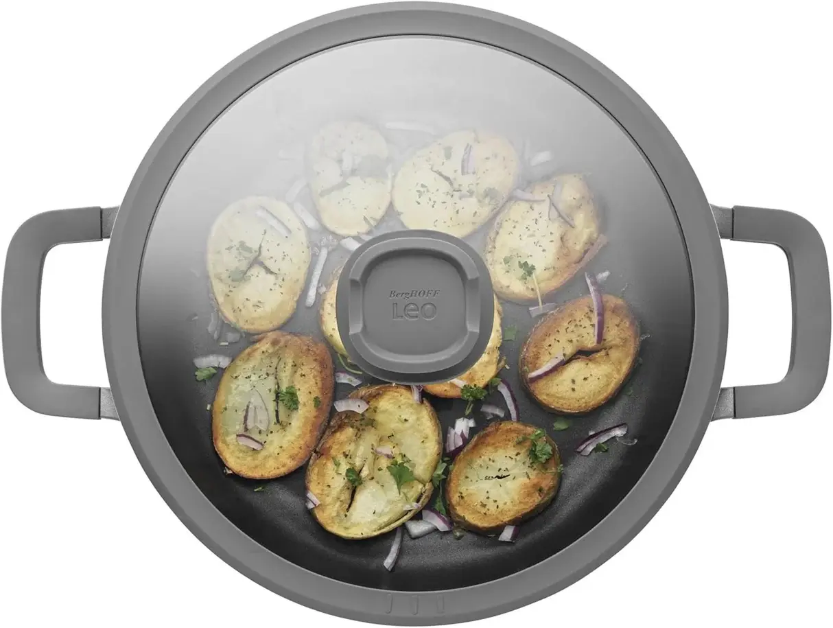 Oala cu capac Berghoff Leo Stone+ 3950595 (Black)