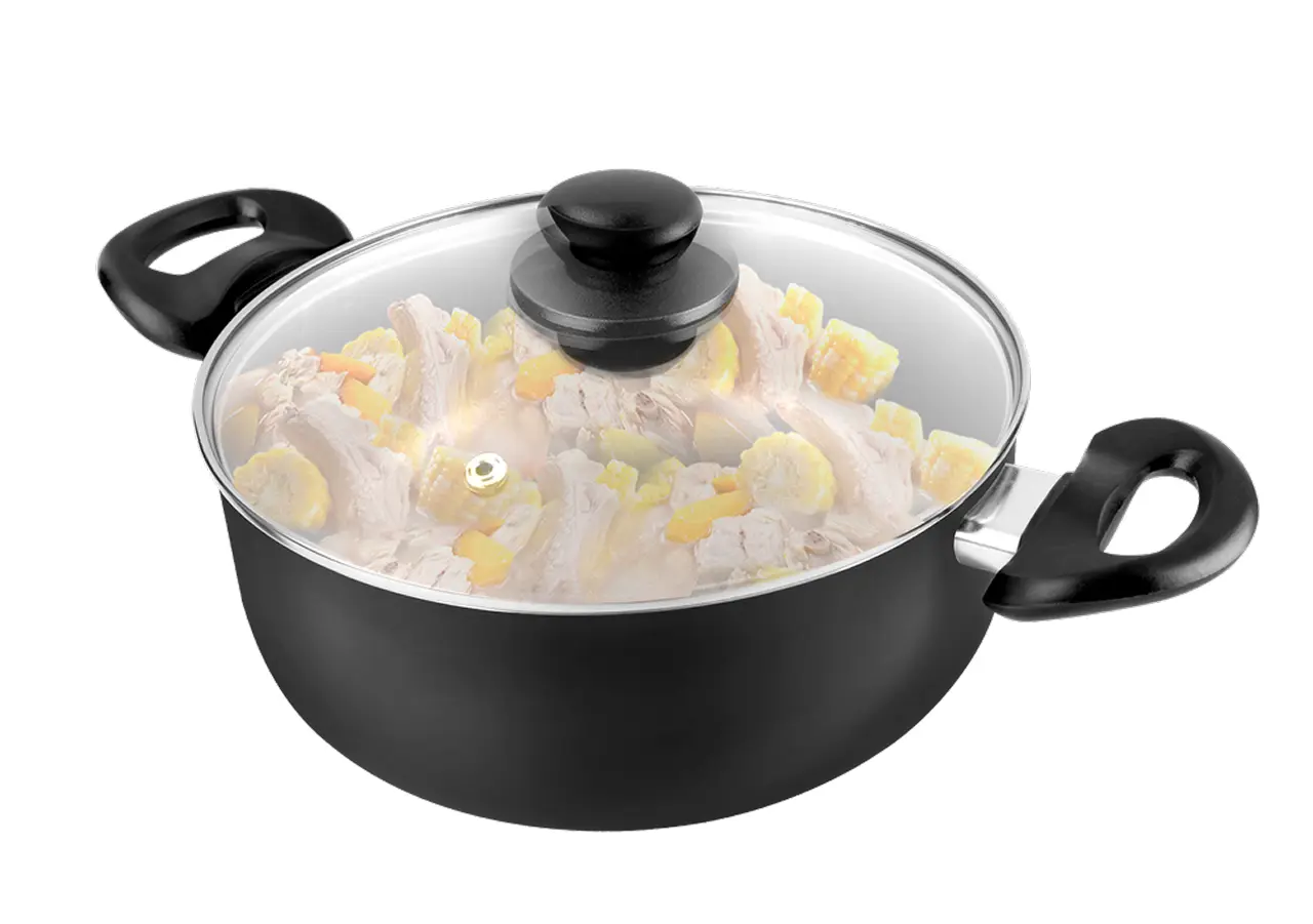 Oala cu capac Decakila KMEP011B (Black)