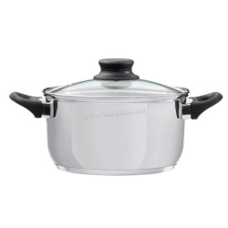 Oala cu capac Domotti Lima 2.5l (Silver)