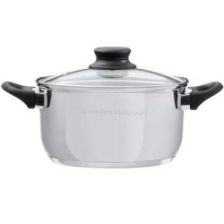 Oala cu capac Domotti Lima 3.6l (Silver)