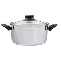 Oala cu capac Domotti Lima 6.1l (Silver)