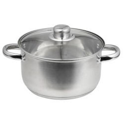 Oala cu capac Domotti Santo 2.1l (Silver)