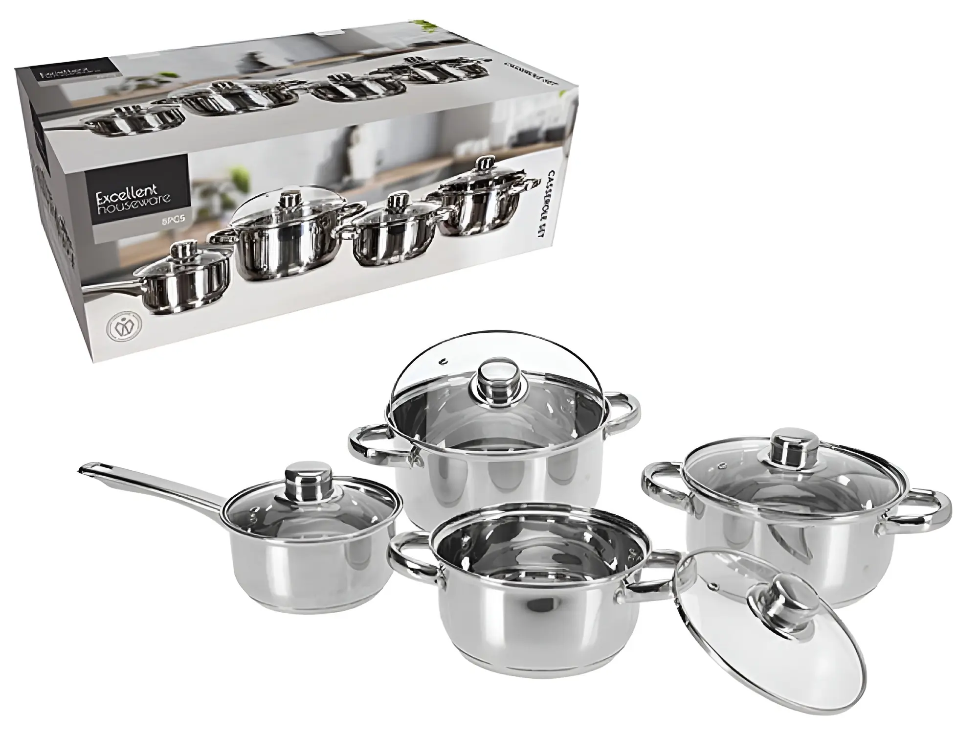 Set de cratițe Excellent Houseware 55425 (Inox)