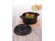 Set cocot cu capac + suport Excellent Houseware 18329 (Black)