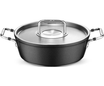 Кастрюля с крышкой Fissler Luno 28cm 4.3L (Black/Inox)