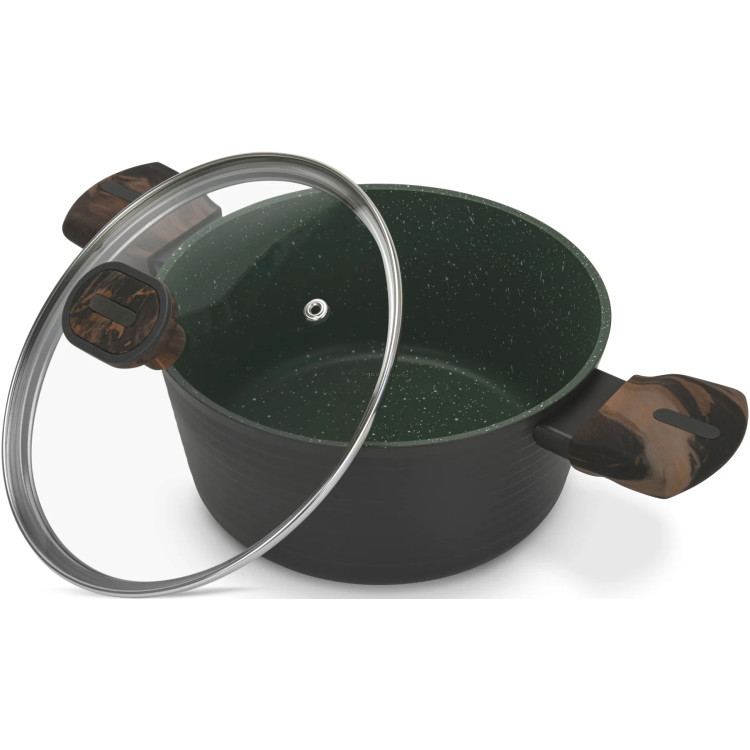 Oala cu capac Fissman 14592 (Black)