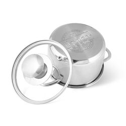 Кастрюля с крышкой Fissman Bambino 5272 (Inox) Thumb