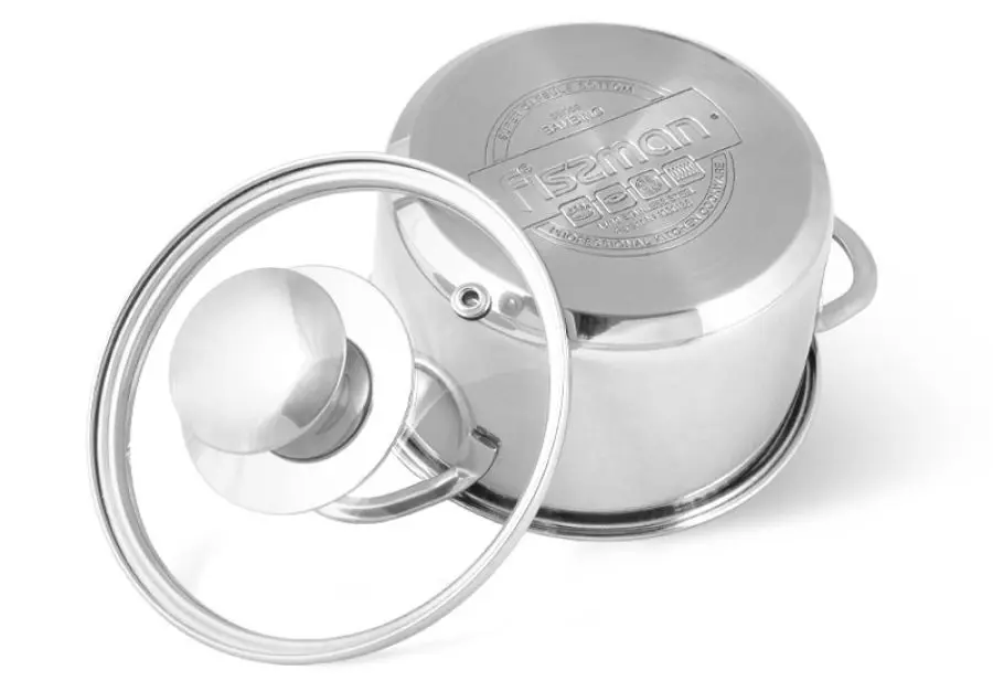 Кастрюля с крышкой Fissman Bambino 5272 (Inox)