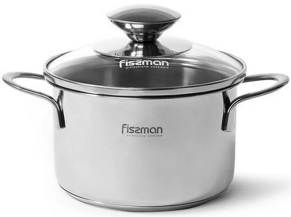Кастрюля с крышкой Fissman Bambino 5272 (Inox)