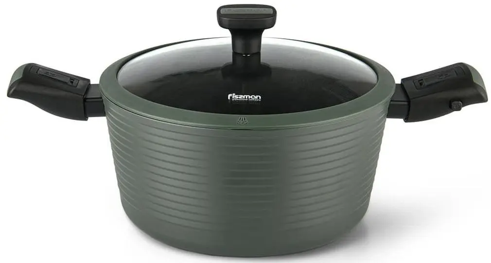Кастрюля с крышкой Fissman Brilliant 14381 (Olive)