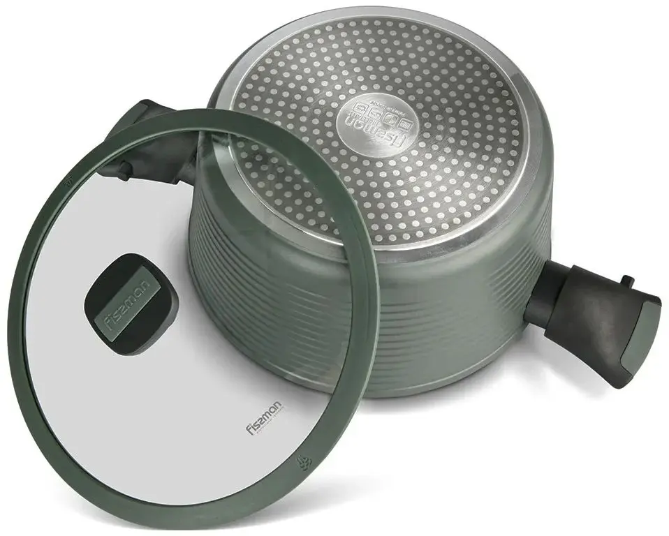 Кастрюля с крышкой Fissman Brilliant 14381 (Olive)