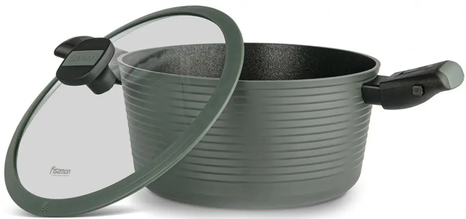 Кастрюля с крышкой Fissman Brilliant 14382 (Brown)
