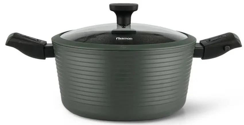 Кастрюля с крышкой Fissman Brilliant 14382 (Brown)