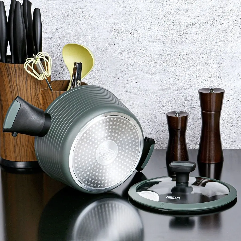 Oala cu capac Fissman Brilliant 14383 (Olive)