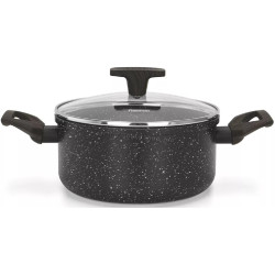 Oala cu capac Fissman Carrie 14482 2.87l (Black)