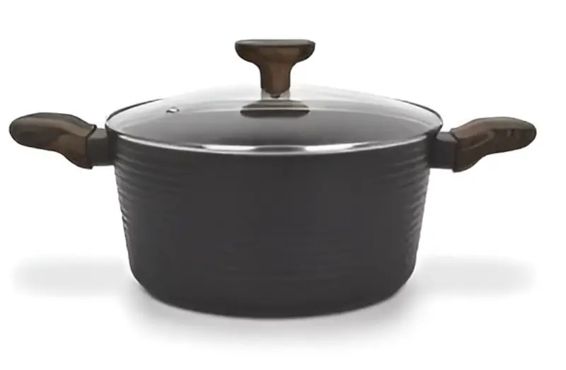 Oala cu capac Fissman Cuisine 14593 4.6l (Black)