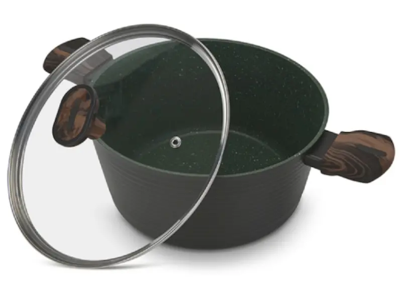 Oala cu capac Fissman Cuisine 14594 (Black) - 2