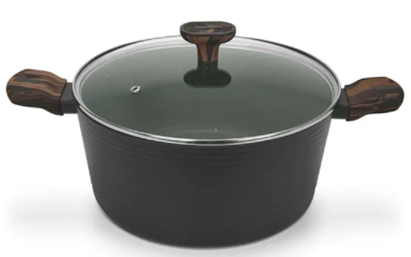 Oala cu capac Fissman Cuisine 14594 (Black)