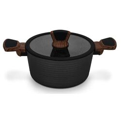 Oala cu capac Fissman Diamond 14304 (Black)