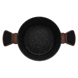 Кастрюля с крышкой Fissman Diamond 14304 (Black) Thumb