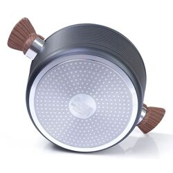 Кастрюля с крышкой Fissman Diamond 4304 (Black) Thumb