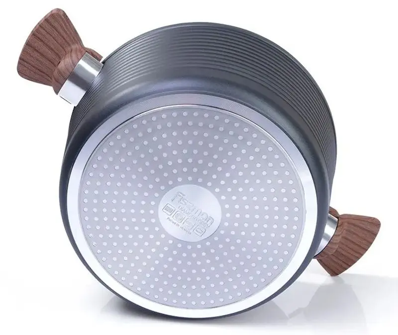 Кастрюля с крышкой Fissman Diamond 4304 (Black)