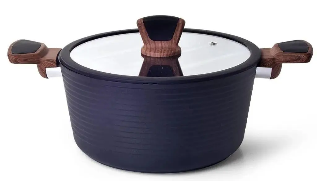 Кастрюля с крышкой Fissman Diamond 4304 (Black)